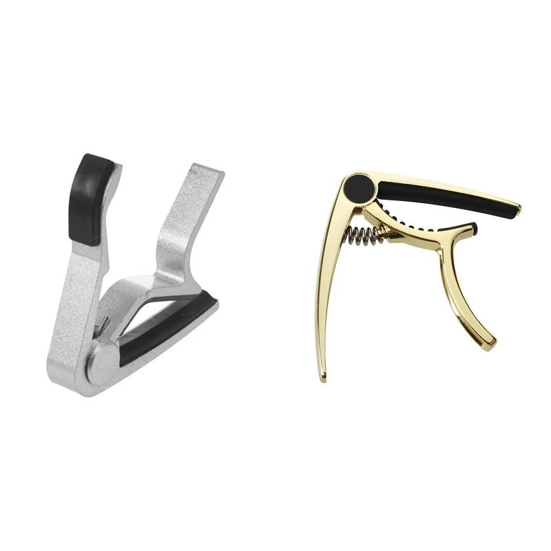 

Каподастр для акустической гитары Meideal Capo10, зажим с быстросменным триггером, золотистый, 2 шт.