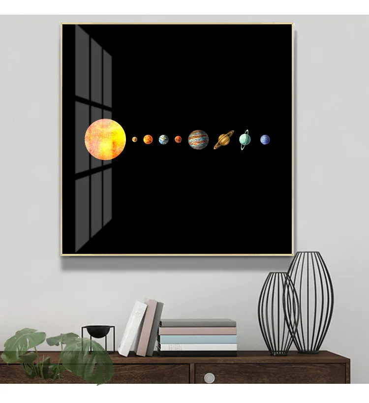 Современная Минималистичная Вселенная Галактика настенная Картина на холсте