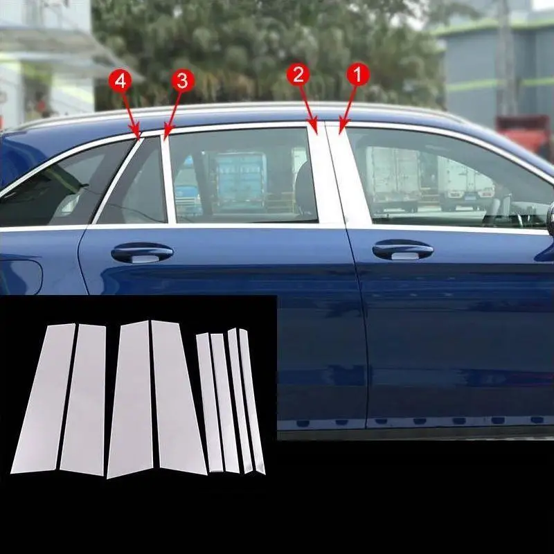 MODEL B Автомобильная Дверная Ручка хромированная Модифицированная Автомобильная Стайлинг яркие блестки модификация украшение 19 для Mercedes Benz GLC класс - Цвет: MODEL B