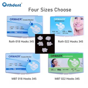 20 шткомплект стоматологический ортодонтический керамический скобки для зубной сетки основание с номером Roth MBT 018 022 крючки 345 стоматологические инструменты