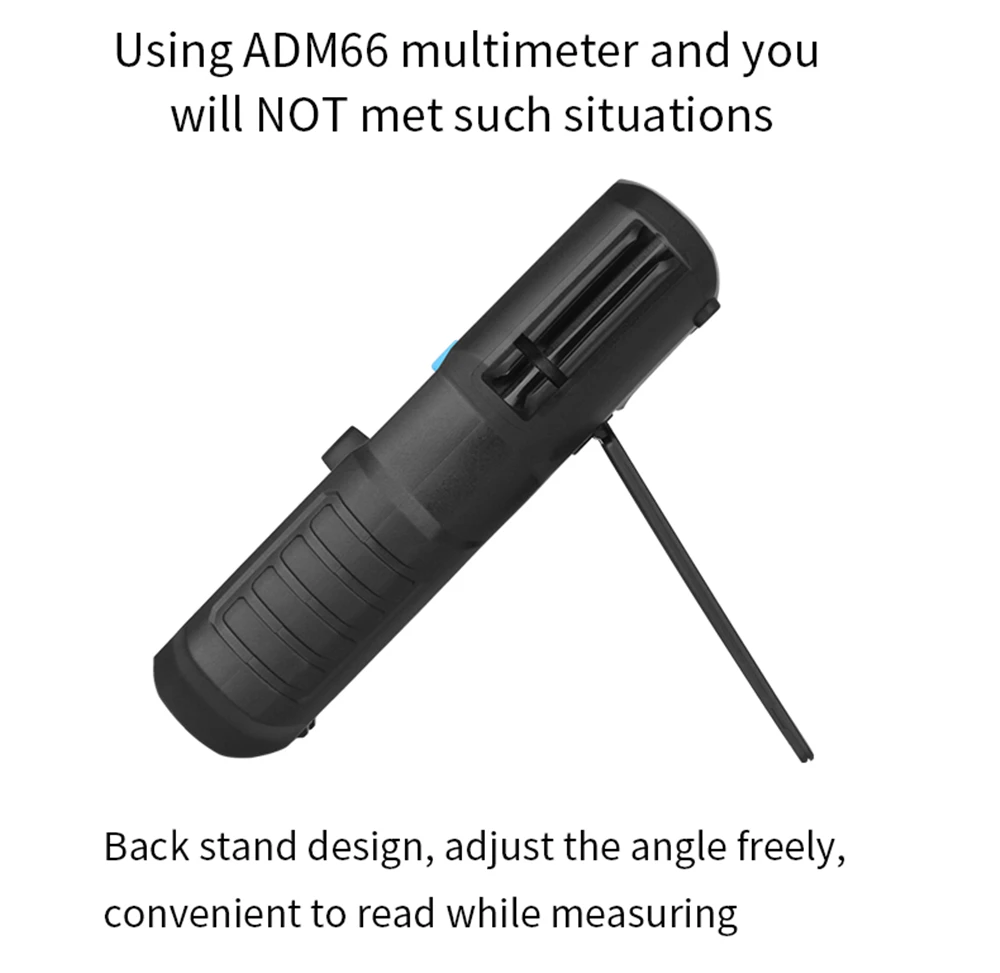 BSIDE ADM66 True RMS цифровой мультиметр автоматический диапазон TRMS мини 6000 DMM двойной слот Емкость Ом Гц температура NCV диод Карманный тестер