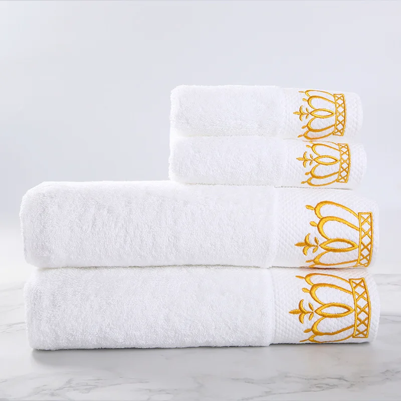 3-piece set Новое белое полотенце из пакистанского хлопка, пляжное полотенце, быстросохнущее мягкое высоководопоглощающее антибактериальное банное полотенце, набор Гринч против розового цвета - Цвет: 3-piece set