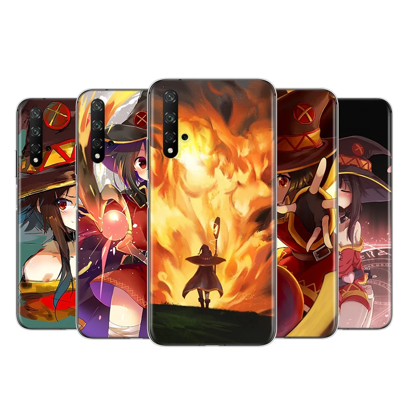 Аниме Konosuba Megumin силиконовый чехол для Honor 9 10 X10 9A 9C 9S 9N 10i 10X 9X Lite рro 5G Прозрачный