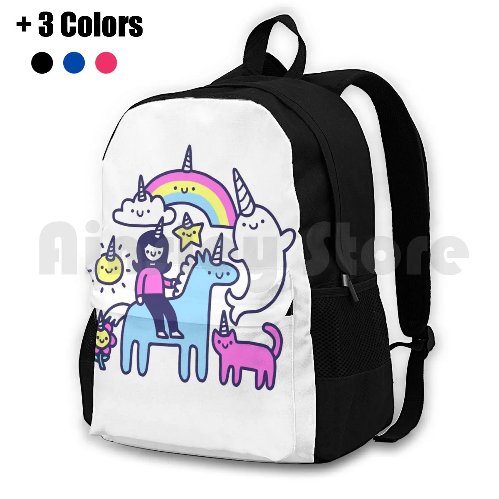 

Unicorns Everywhere! Outdoor Hiking Backpack Riding Climbing Sports Bag Unicorn Unicorns Rainbow Rainbows Magic Magical Fantasy