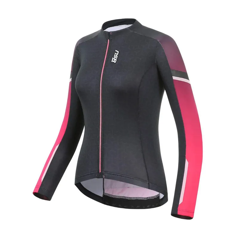 Женская спортивная одежда NSR с длинным рукавом быстросохнущая дышащая для