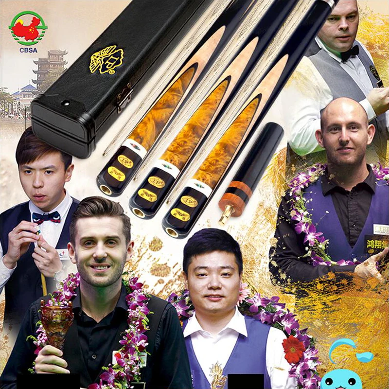 

Gorgeous LP Excellent Handmade High-end 3/4 Piece One Piece Snooker Cue Kit with Good Case 10mm Billiard Snooker Stick