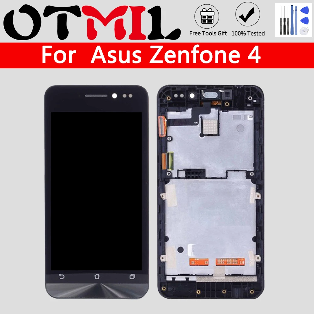 4 5 дюймов IPS для ASUS Zenfone A450CG ЖК сенсорный экран с рамкой дигитайзер в сборе LCD Screen