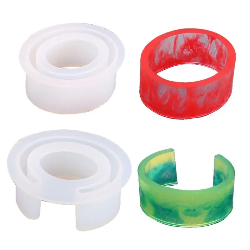 

2Pcs Open Cuff Silicone Mold Jewelry Making Wide Bracelet Bangle jewelry Tools H37C