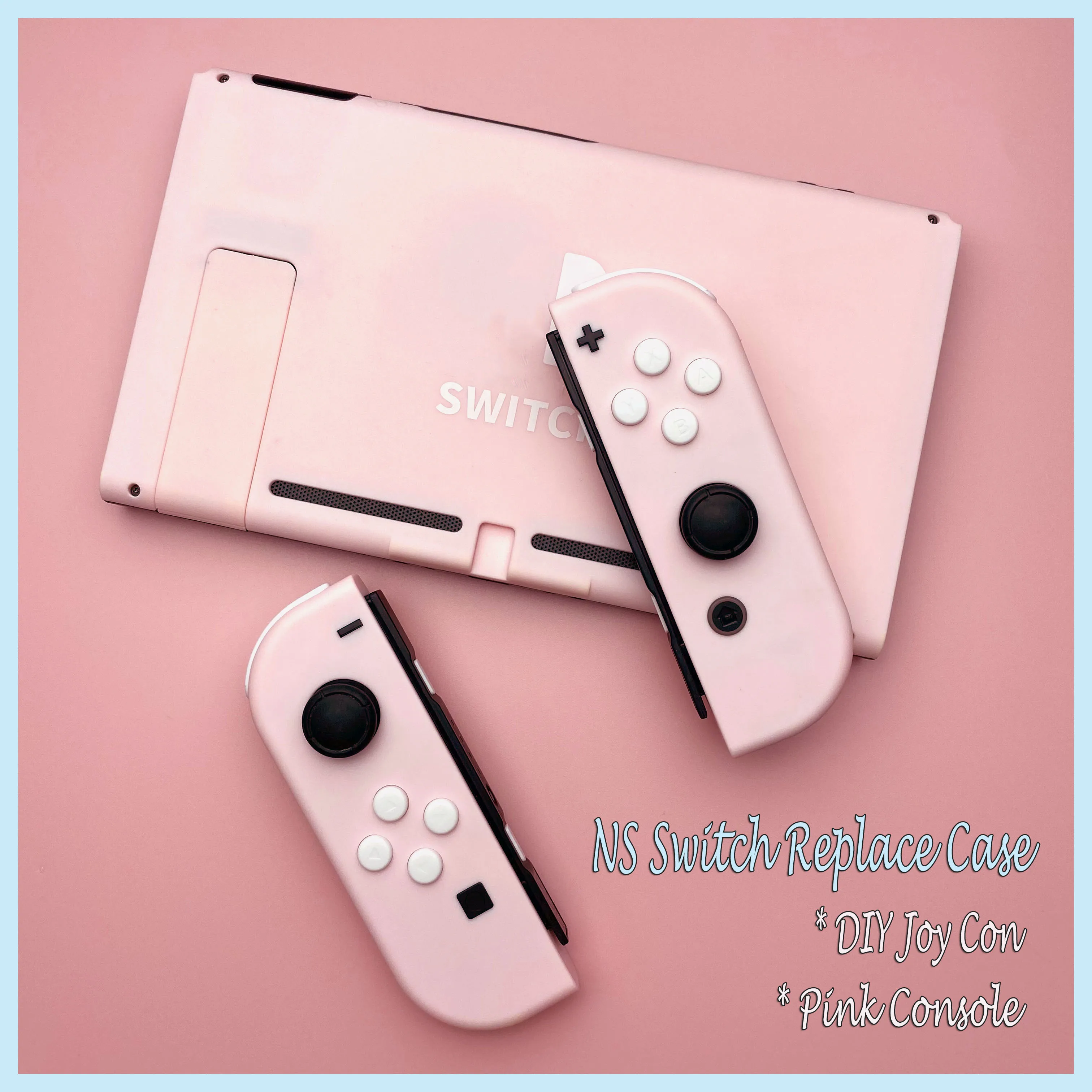 

DIY Pink Joy Con Housing Shell Case Replacement Set for Nintendos Switch NS NX Console L R Joycon Controller Shell Housing Case