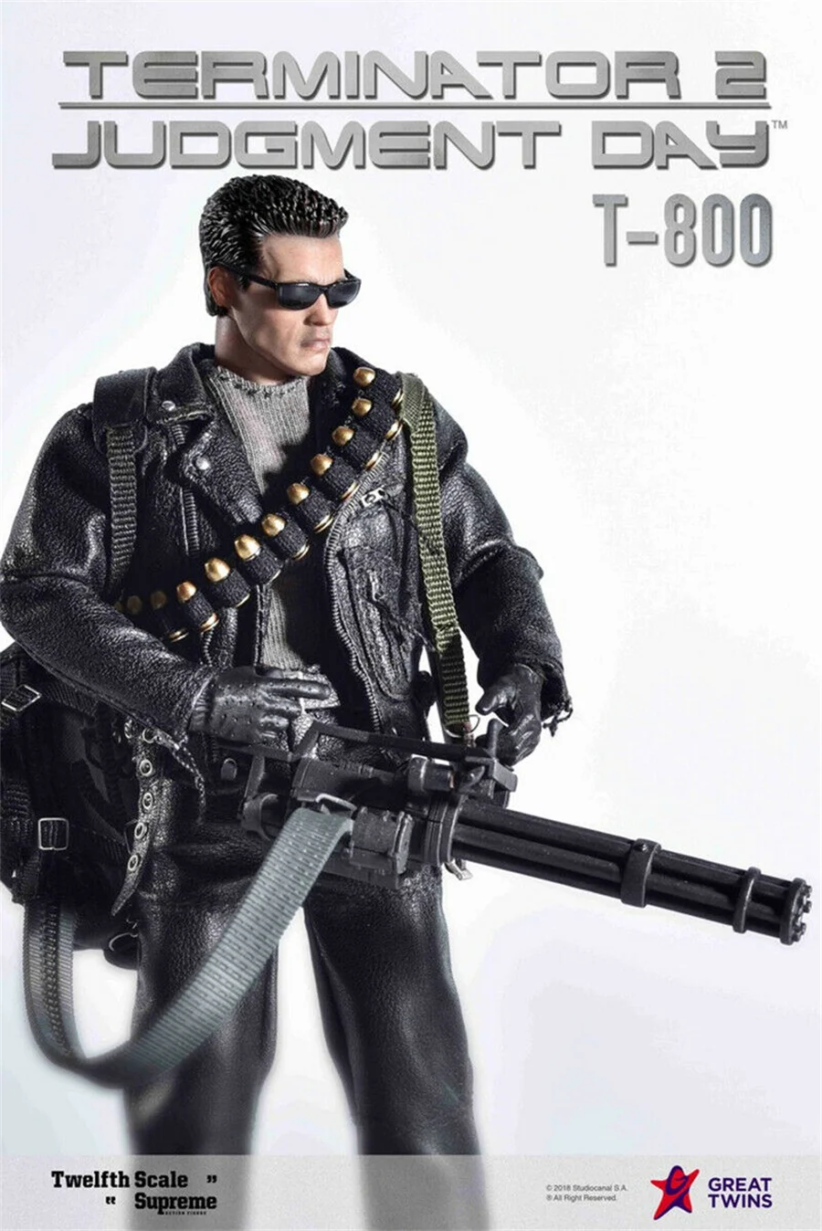 

GREAT TWINS 1/12 scale limited edition Terminator Judgment Day T-800 Arnold Schwarzenegger 6-inch action figure toy collection