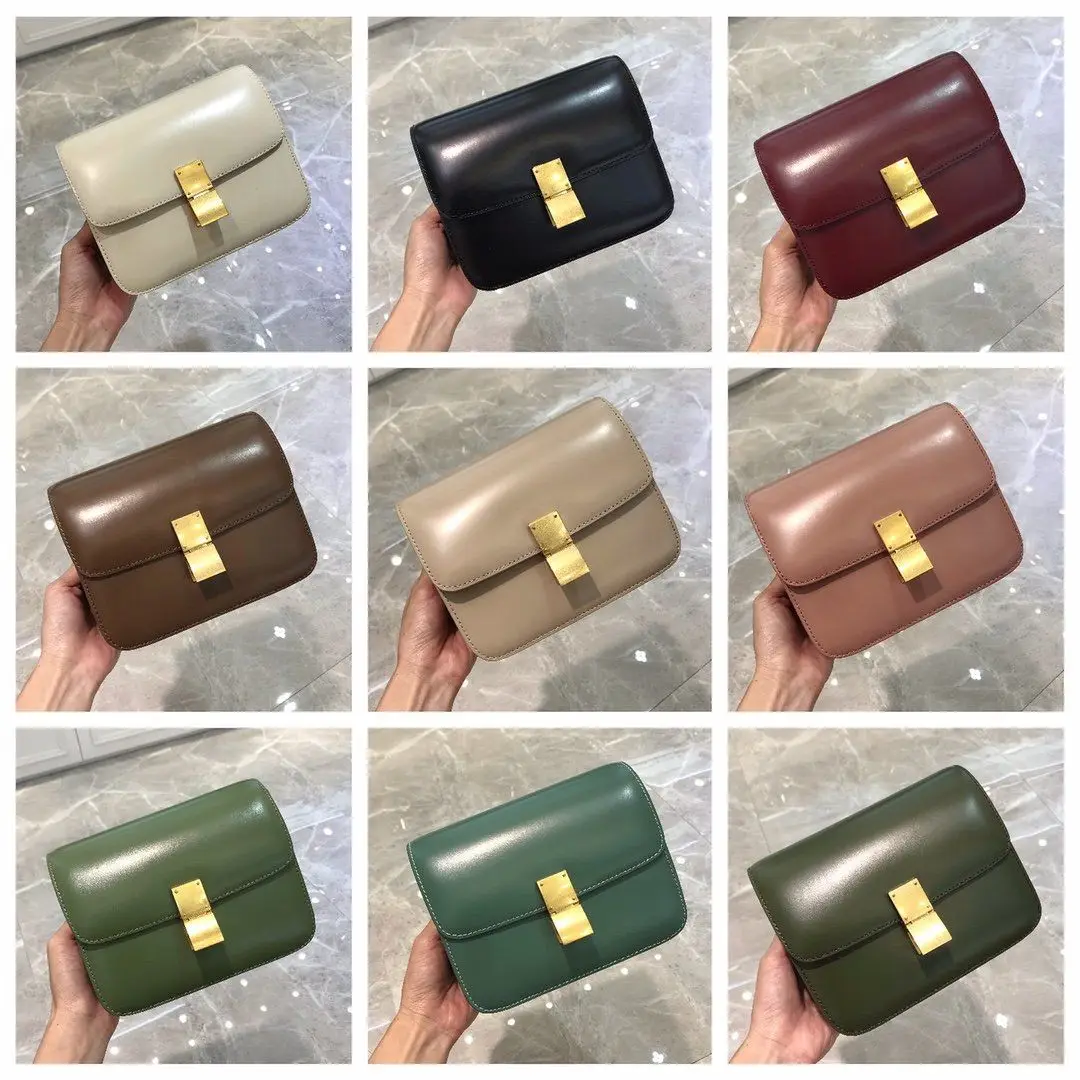 

Genuine Leather Bag for Women, Luxury Designer Shoulder Bag, Tofu Type