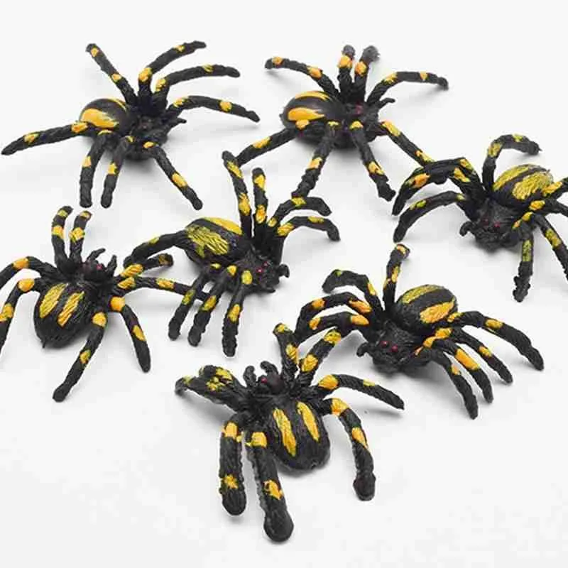 

Игрушки-пауки для детей, имитация пауков, насекомое, реквизит декоративный для хэллоуивечерние, искусственный паук, Детская модель, страшна...
