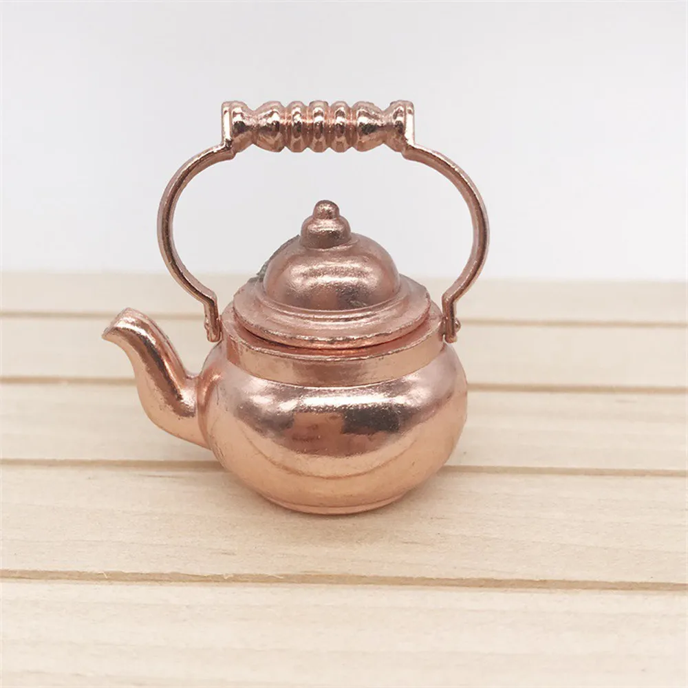 

Retro Kettle Pot Open Lid Dollhouse Miniature Re-ment 1:12 Scale Fairy Home Action Figure Figuras Figurines