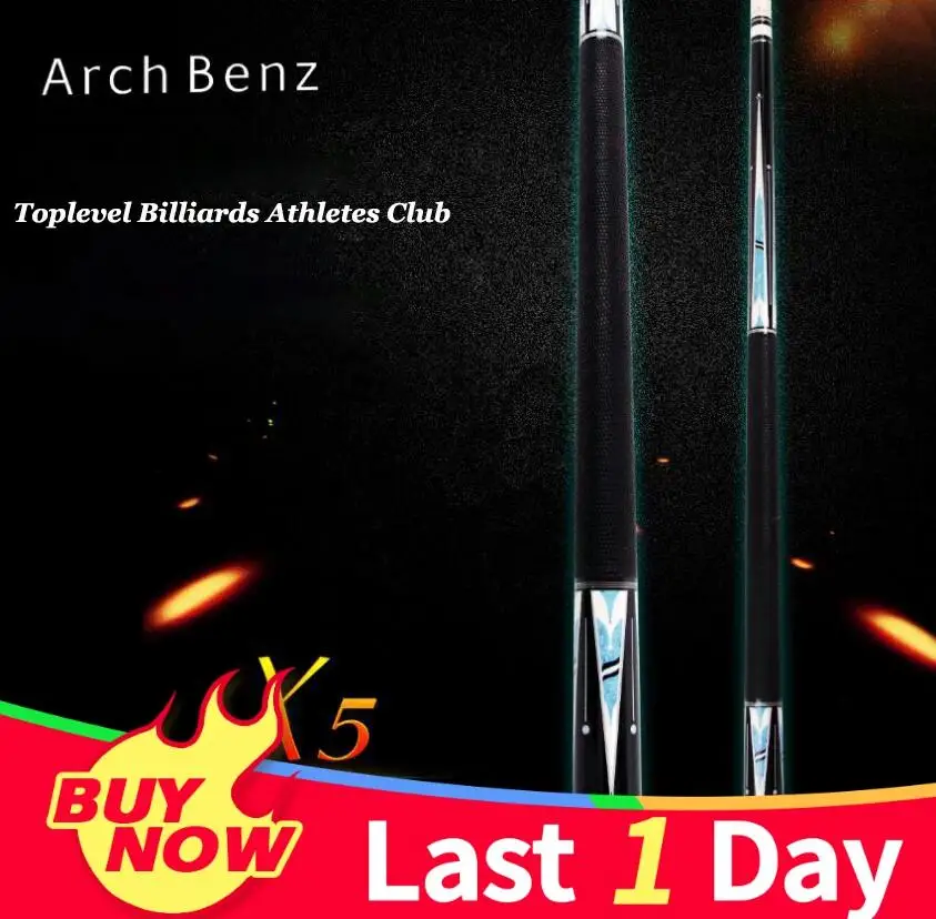 Arch Benz X5 высококачественный бильярдный Cue 1/2 Stick Kit 13 мм наконечник 149 см снукер