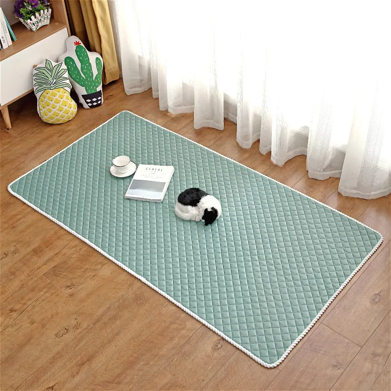 Однотонный плюшевый ковер искусственная кожа подкладка для палатки коврик сна