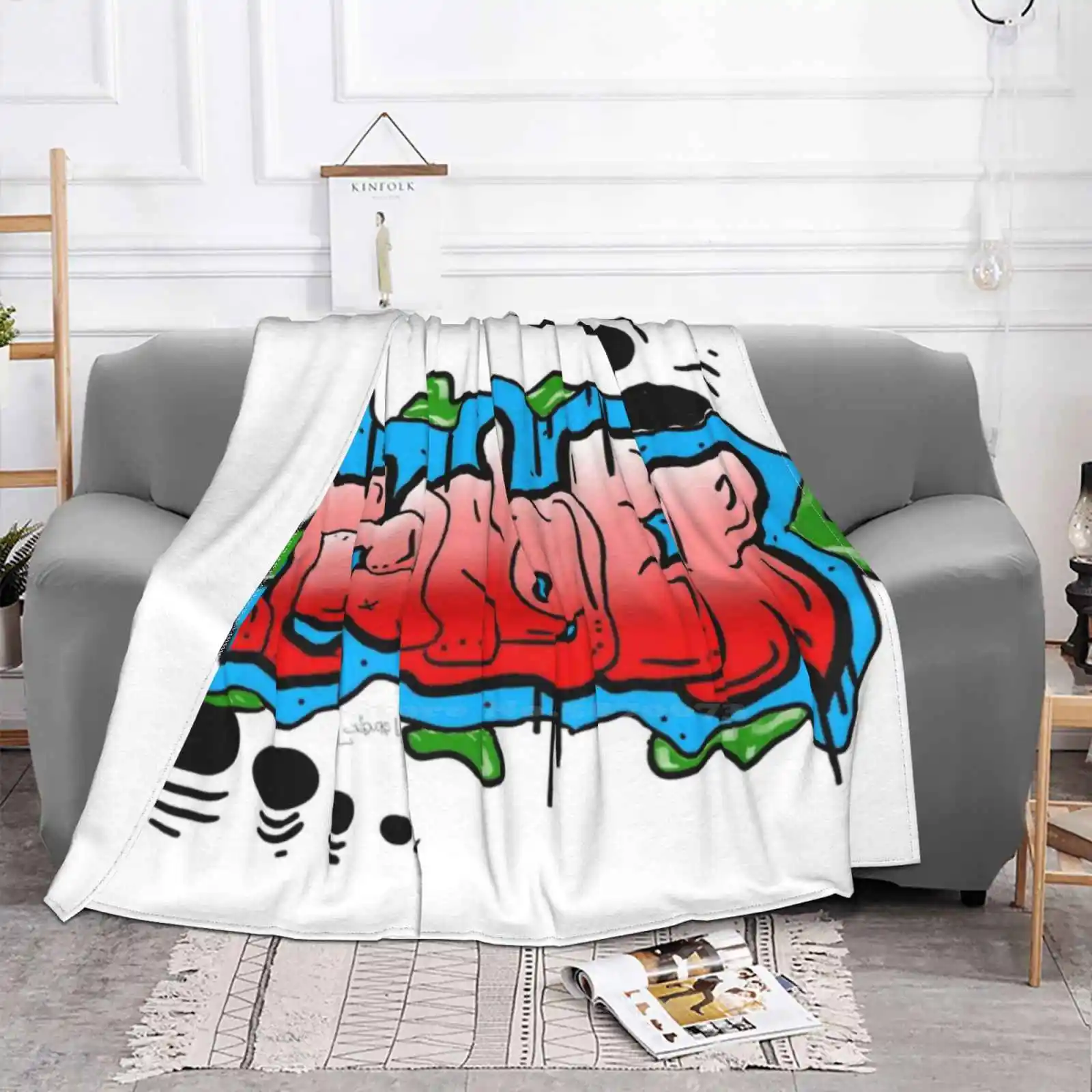 Stranger Danger Low Price New Print Novelty Fashion Soft Blanket Graffiti Letters Words | Дом и сад
