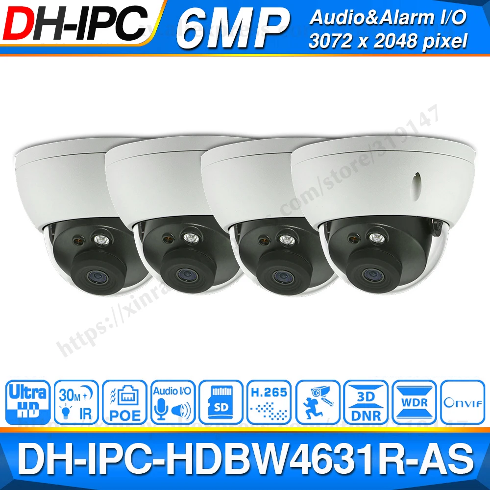 Оптовая Продажа DH 6MP Камера IPC HDBW4631R AS обновления от HDBW4431R IK10 IP67 аудио и