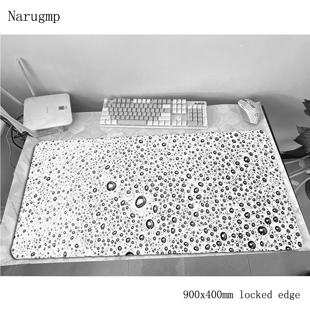 Коврик для мыши с капелькой воды геймер 90x40 см игровой коврик модный notbook