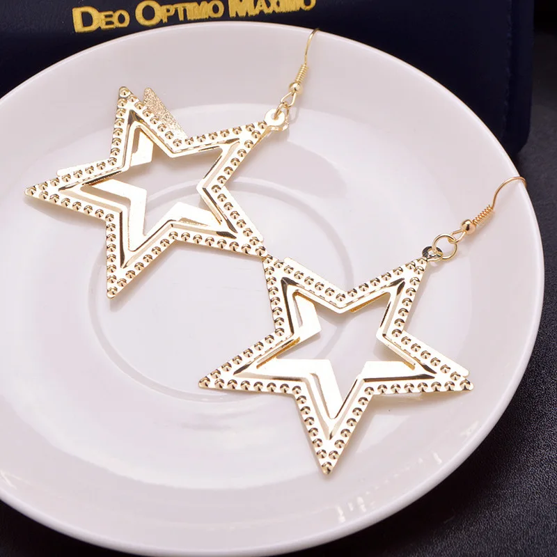 2019 горячее предложение новые модные серьги крабы в стиле панк со звездами