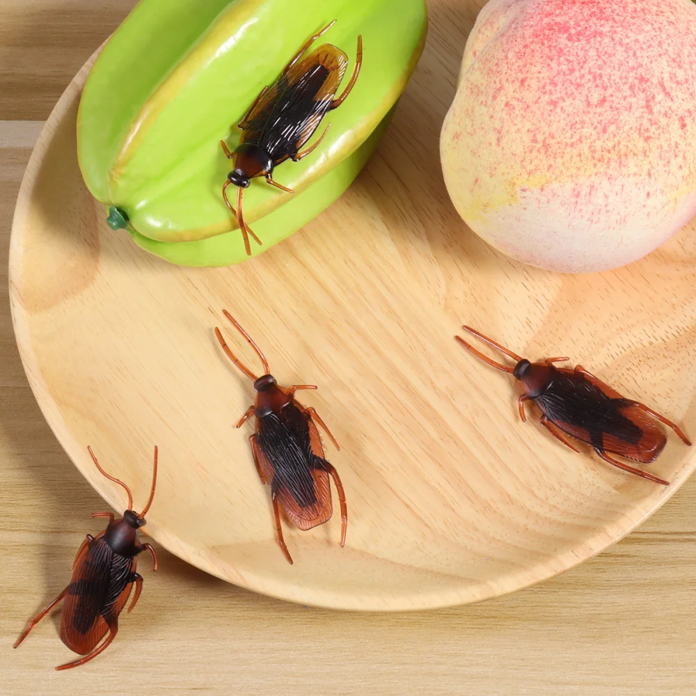 

TINKSKY 100pcs Fake Roach Prank Novelty Cockroach Bugs Look Real for