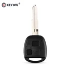 KEYYOU дистанционный Сменный Чехол для автомобильного ключа для Toyota Yaris с лезвием TOY41, резиновый кнопочный коврик