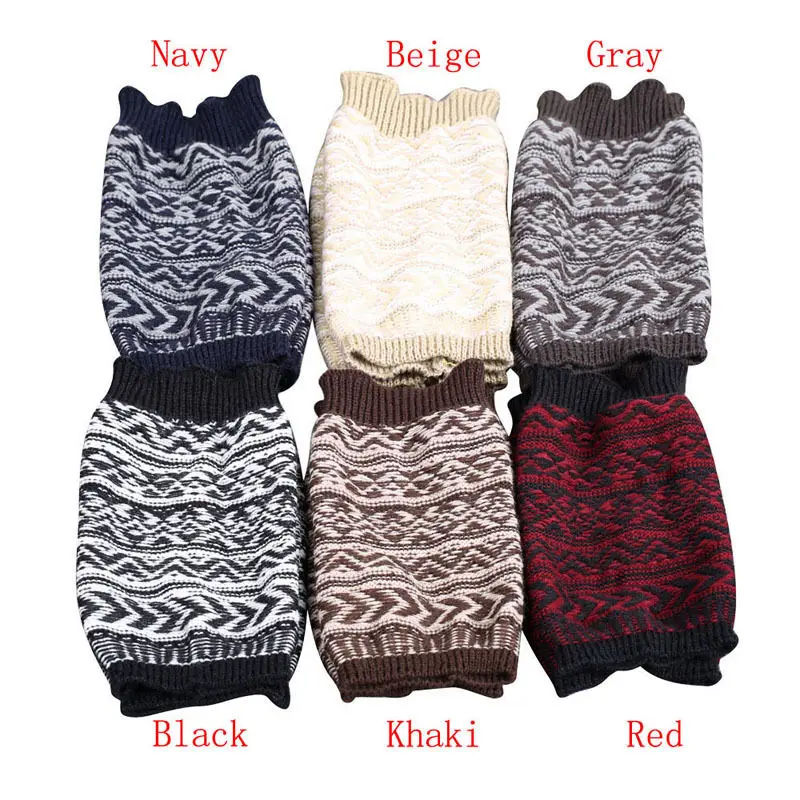 Модные женские зимние гетры носки жаккардовые вязаные верхние манжеты|Гетры| |