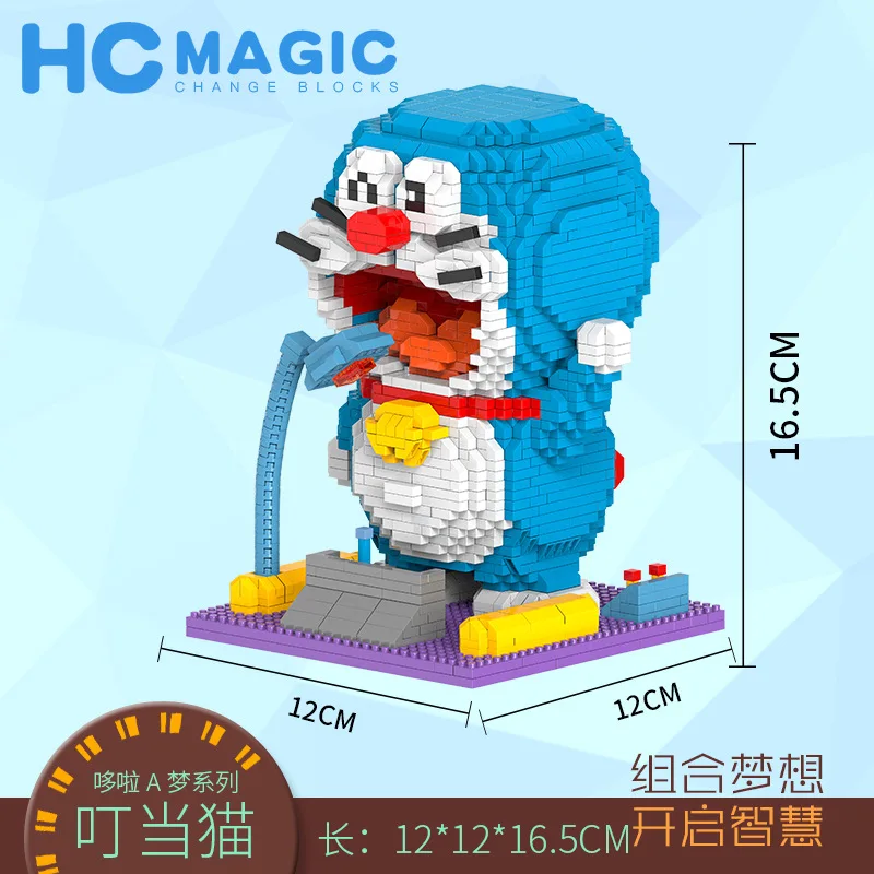 HC 1008 аниме серия Doraemoned Diamond строительные блоки Minamoto Shizuka Nobita Nobi кирпичные фигурки