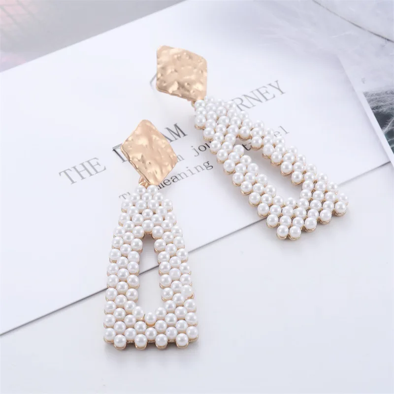 Корейские серьги с восточными воротами милые геометрические серьги-капельки