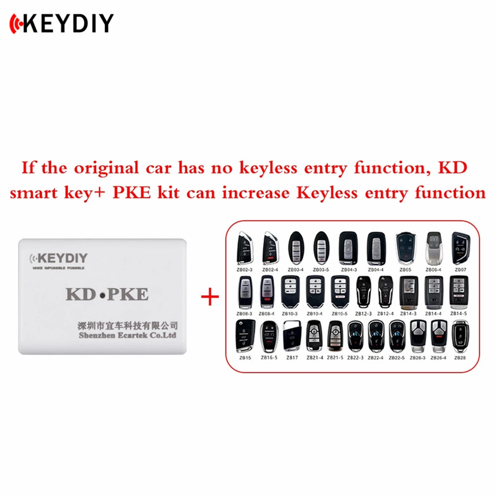 Newest Universal KEYDIY Generate PKE System with Keyless Entry Function KD ZB Series Smart Car Key |