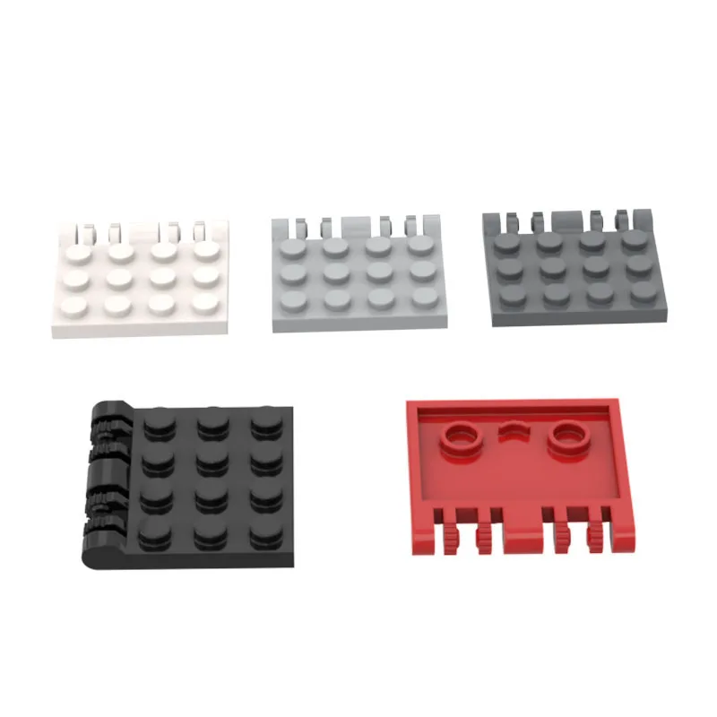 Игрушечный блок MOC шарнирная пластина 3x4 блокировка двойной 2 пальца строительные