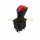 Передний-стоп-назад DPDT 6Pin защелкивающийся скользящий кулисный переключатель AC 250V 16A AC 125V 20A черный KCD4-604-6P 31x25 мм пульт дистанционного управления