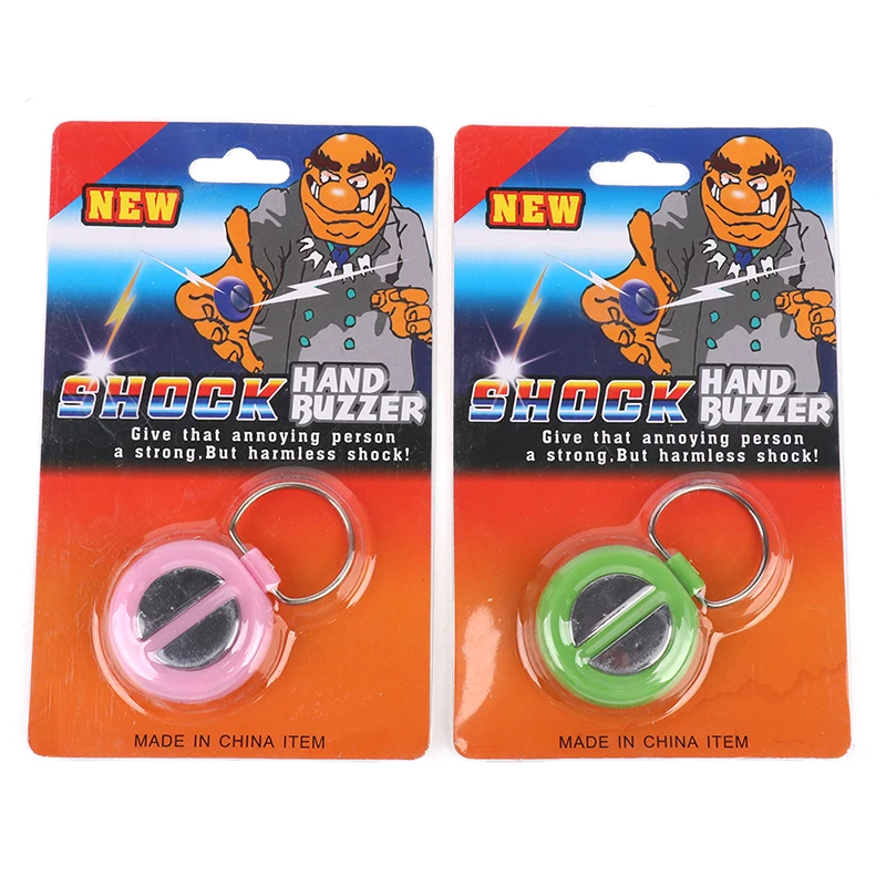 

Random Color Creative Electric Shock Toy Electric Man Toy Hand Shake Electric Shock Handshake Treasure Spoof Tricky Toys