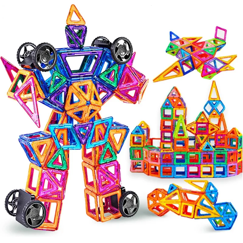 Juego de construcci&oacute;n magn&eacute;tico 3D para ni&ntilde;os, bloques de construcci&oacute;n magn&eacute;ticos, dise&ntilde;ador magn&eacute;tico, juguetes educativos para ni&ntilde;os, regalos-3