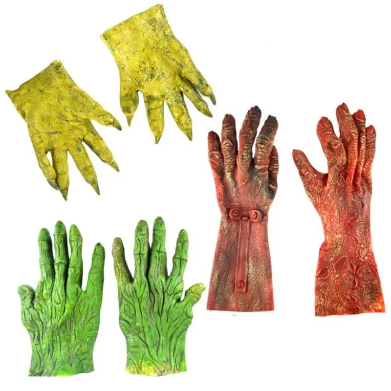 

New Scary Monster Gloves Adults Kids Dress Up Props Cosplay Costume Party Home Decor Birthday