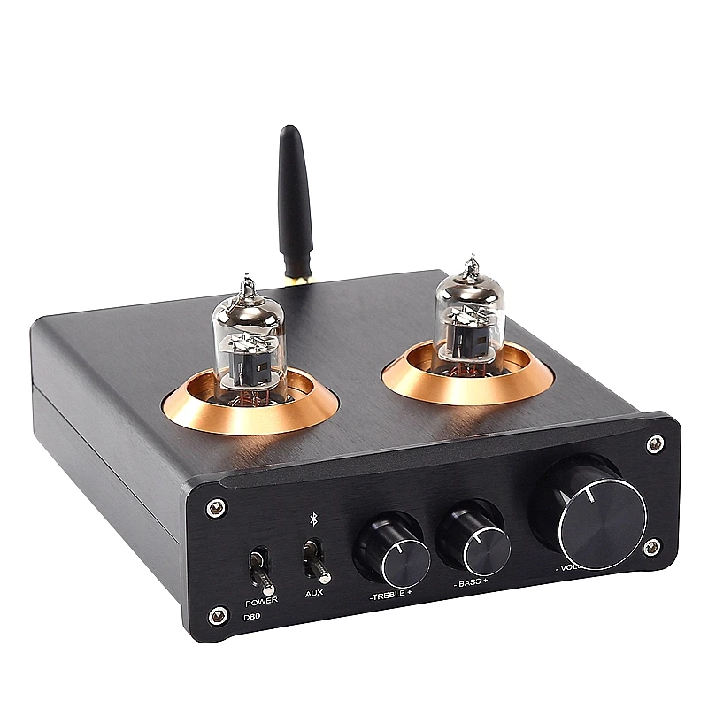 Трубчатый цифровой усилитель мощности KGYUSS D80 6J1 TPA3221 2 1 PCM5102 ( QCC3034 Bluetooth 5 0) - купить