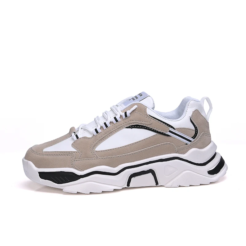 beige 358 Повседневная обувь; мужские модные удобные кроссовки; обувь на платформе; chaussure homme; дышащие мужские кроссовки; Цвет Черный; tenis masculino - Цвет: beige 358