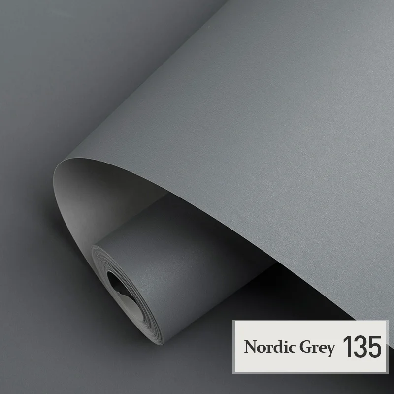 

[Waterproof and antifouling] Fashion Gray industrial wind living room wallpaper Nordic style bedroom non-woven wallpaper