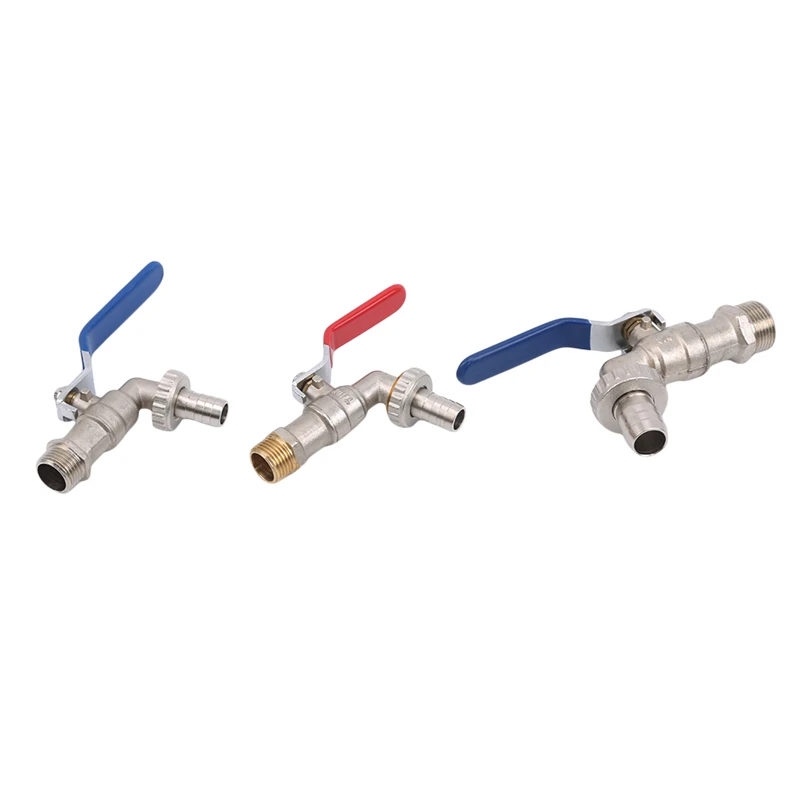 

Garden Faucet Quick Opening Brass Threaded Lever Household Garden Watering Tool Manual Long Handle Faucet