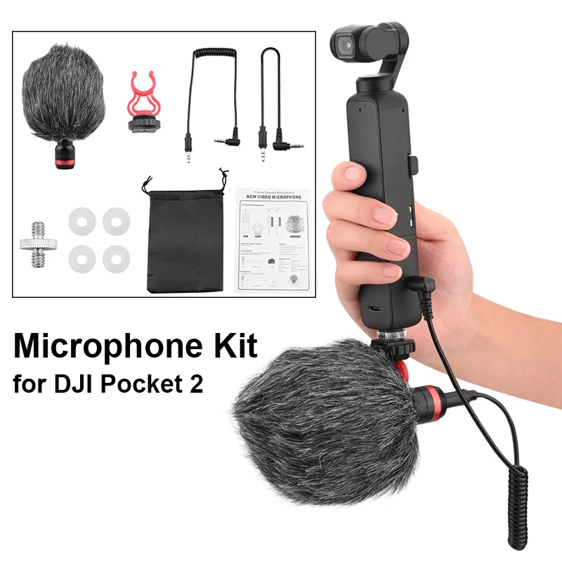 Проводной конденсаторный микрофон для DJI Pocket 2 Do-It-All ручка карданный аксессуар