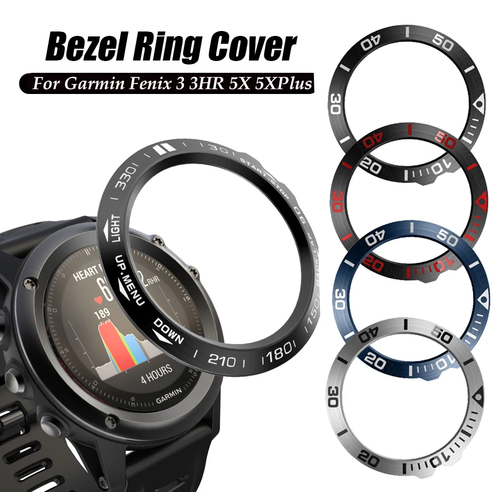 

Metal Outer Edge Cover For Garmin Fenix 3 3HR 5X Plus Bezel Rings Dial Scale Speed Anti Scratch Protective Case Watch Accessorie