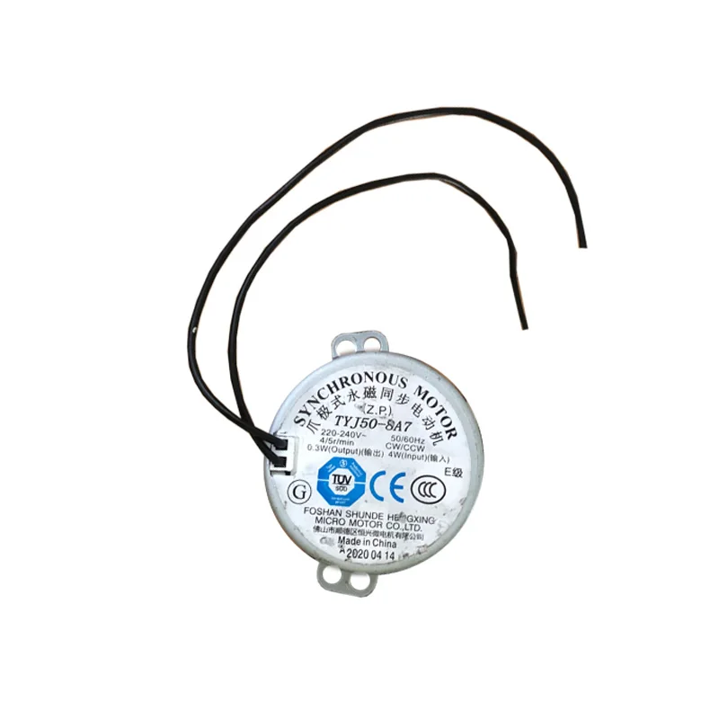 1 шт. AC 220V-240V 4W 50/60Hz неваляшка синхронный двигатель для напольный вентилятор/вытяжной вентилятор/вентилятора градирни TYJ50-8A7 CW/CCW 4/5 оборот в минуту (r/min)