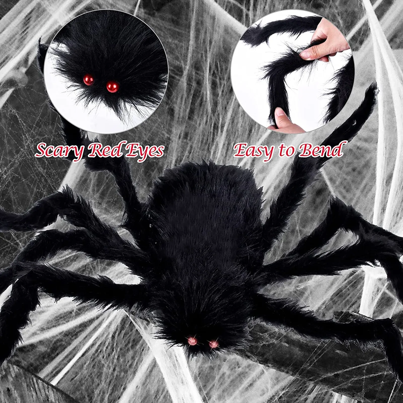 

Украшения для дома на Хэллоуин Паук Паутина для дома и улицы двери окна украшение на Хэллоуин Страшные Ужасы шокер игрушки вечерние НКИ