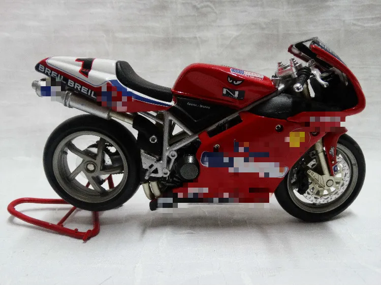 Классическое литье под давлением Металл специальный 1/12 Италия Superbike Настольный дисплей Коллекция Модель игрушки для детей