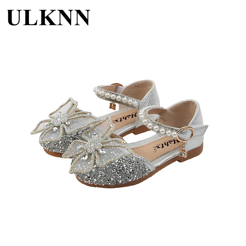 

ULKNN Bow Sandals For Girls Children's Sandals Fashion Spring Footwears Soft Shoes Casual Rubber Sole Summer Little Girl Shoes