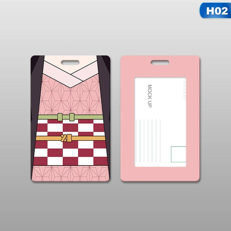 

Anime Demon Slayer: Kimetsu No Yaiba Kamado Tanjirou Nezuko Agatsuma Zenitsu Student Bus Room Card Cover Case