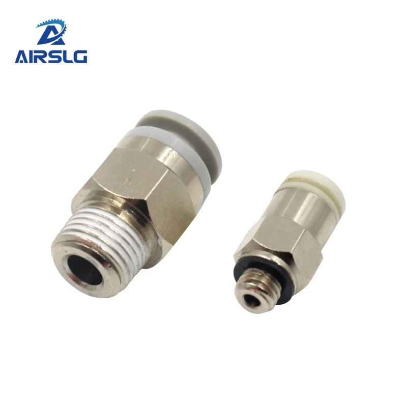 KQ2H пневматические фитинги медный прямой мужской коннектор SMC тип латунный штуцер