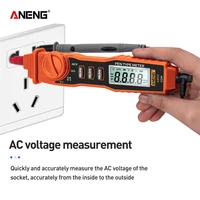 aneng a3002 digital multimeter pen type 4000 counts with non contact acdc voltage resistance diode continuity tester tool