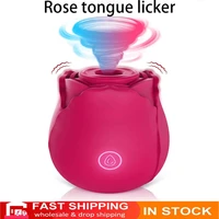 rose shape vagina sucking vibrator intimate good nipple sucker oral licking clitoris stimulation powerful sex toys for women 18