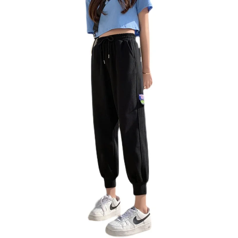 

High Waist Pants Loose Joggers Women Army Harem Camo Pants Streetwear Punk Black Cargo Pants Women Capris Trousers Korean Ins