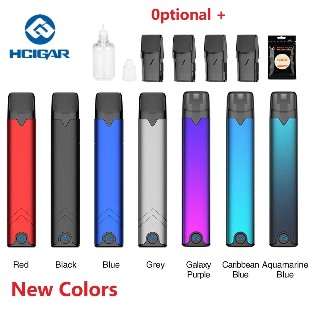 Комплект Hcigar Akso OS Pod 420 мАч встроенный аккумулятор с системой блокировки пряжки и 1,4 мл многоразовый стручок Vape